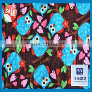 2014 soft touch 100% cotton print kids corduroy pants fabric manufacturing