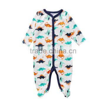 Wholesale Summer Cotton Boys Long Sleeve Baby Playsuit photo-4