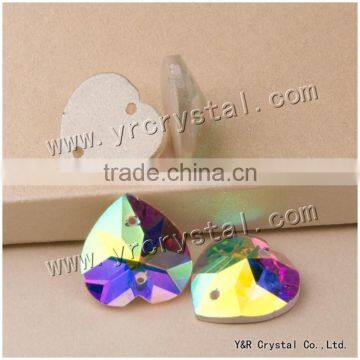 Flat Back Crystal Glass Beads AB Color With Holes or Not photo-6