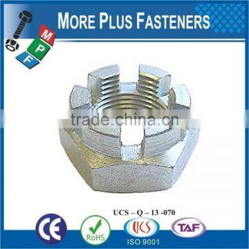 Made in Taiwan Fine Thread Stainless Steel Grizzly Claw Brass Fine Thread Zinc Castle Nut photo-3