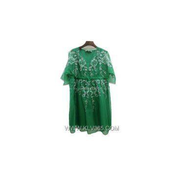 High Quality Designer Clothes Women Lady Embroidered Party Dress photo-3