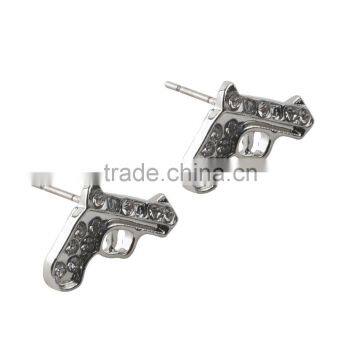 Imitation Simple Gold Hiphop Earring Jewelry Designs For Unisex Made In Korea Products Wholesale photo-3