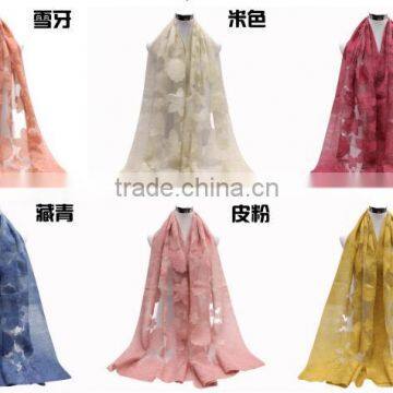 2017 New Arrival Fashion Plain Color Women Hijab Silk Scarf photo-6