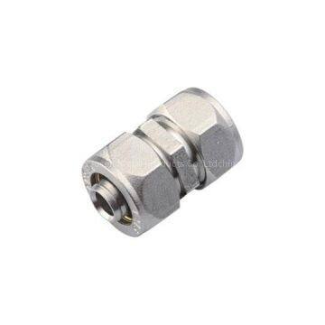 brass compression fitting straight  connector
