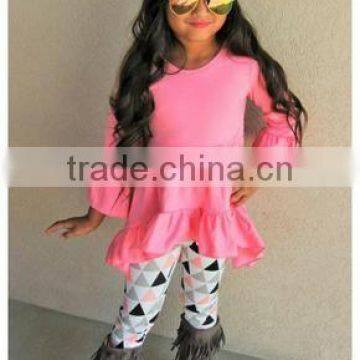 Adorable Embroidery Polka Dots Girls Custom Wholesale Kids Wear photo-5