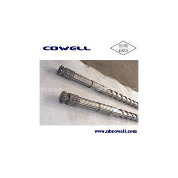 injection screw and barrel for plastic granulator