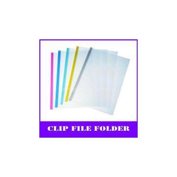 clear a4 pp slide grip report cover (transparent bar)