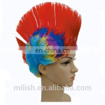 MPW-0519 Football sports fans supporter Party spike Mohawk Rocker Punk Wig