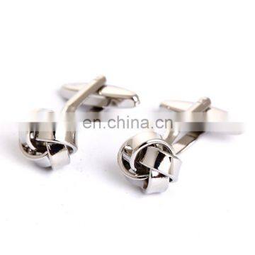 Fashionable New Design Button Make Metal Knot Cufflinks photo-3