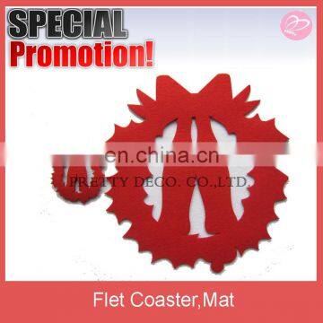 CocaCola custom style felt placemats,felt logo mat
