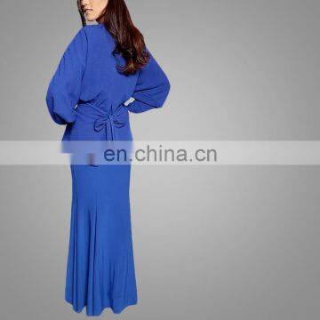 Muslim Women Dress Dubai Beautiful Baju Kurung Long Wearing Modest Abaya photo-4