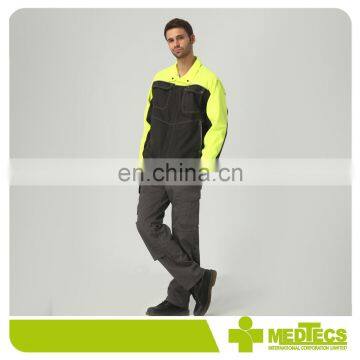 Yellow welding protection Safety Work Jacket