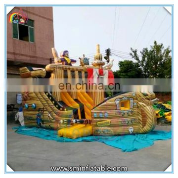 Factory price inflatable pirate ship slide,inflatable cartoon slide,giant inflatable slide for sale