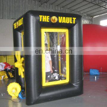 High Quality Cheap Cube Inflatable Money Grabber Machine Booth for Advertisement photo-6