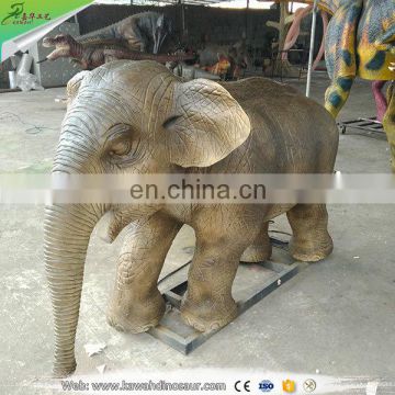 KAWAH Zoo Decration Lifelike Animatronic Elephant Animal Sculpture