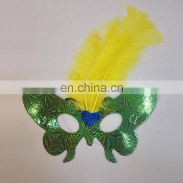 facial paper mask with feather half face mask PM-8