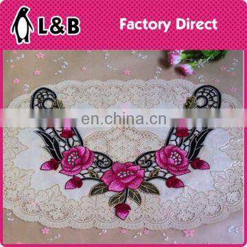 2016 New Design Fashion Collar Lace Embroidery Motif Lace Collar