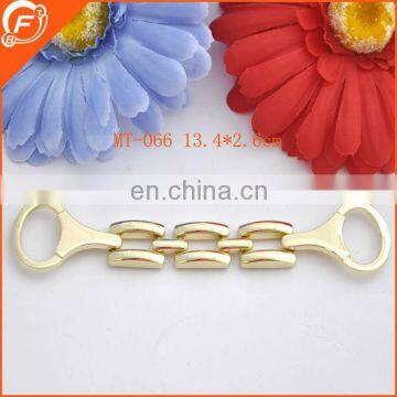 decorative bag and clothing accessories metal chain trim in gold color