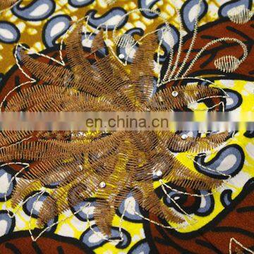 2016 Unique African Print With Tulle Fabric for Women photo-4