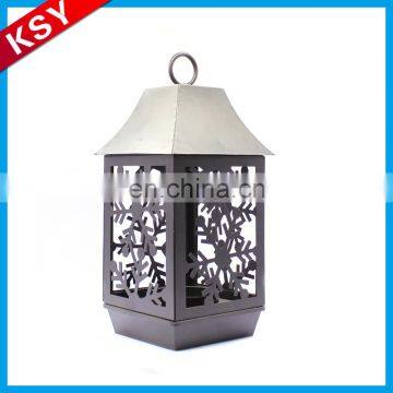 Popular Competitive Price Long Stemmed Metal Hanging Glass Tea Light Hexagon Candle Holder photo-6