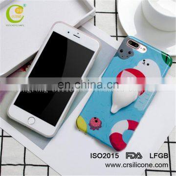 Factory Price Wholesale Custom 3D Soft TPR Squishy Phone Cases for iPhone 7