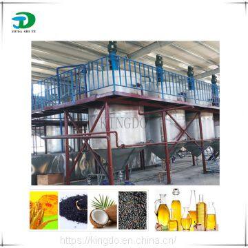 Continuous production crude oil refining plant, crude palm oil refinery machine