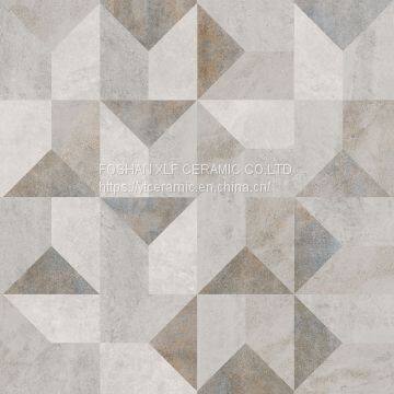 Cement Tile Style Porcelain Glazed Tile 600x600mm