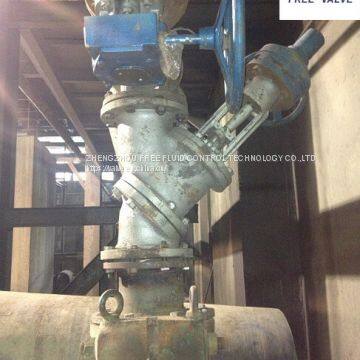 Y Type Slurry Globe Valve for Slurry Discharge photo-2