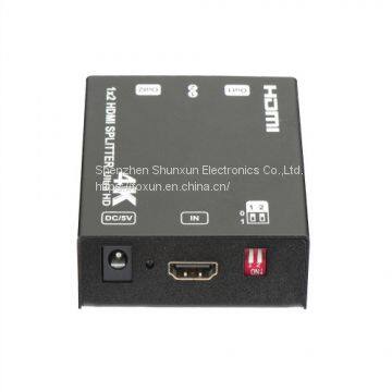 1x2 HDMI Splitter,Supports 3D,4Kx2K@60Hz (YUV 4:2:0),HDCP,EDID