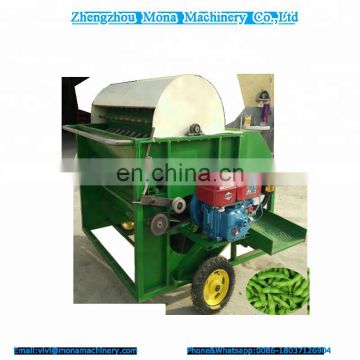 Green pea picker/Green mung bean soybean picking machine/green pod green soybean picking machine