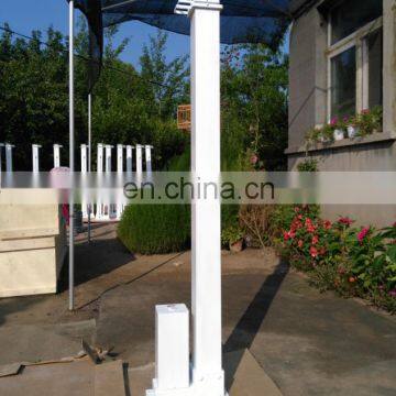 5m electric outdoor telescopic lighting mast pole in white color