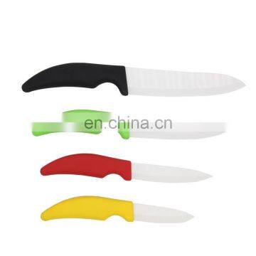 Cheap Price Plastic Handle Multi Color 4pcs Ceramic Fruit Knives