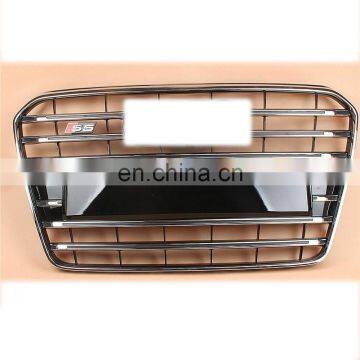 Bumper S5 Decal Bright Black Chrome Radiator Grill Grille Fit 2013-16 for Audi A5 S5