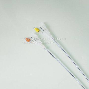 Three Way Urinary Catheter , Medical Silicone 3 Way Catheter