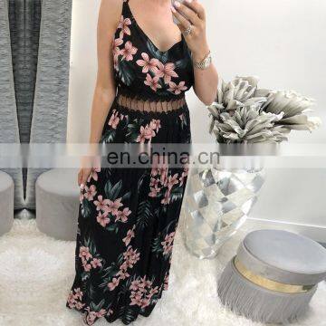 New Arrivals 2020 Summer&Spring Women Sleeveless Printed Dress Ladies Sexy Beach Lace Slip Dress photo-3