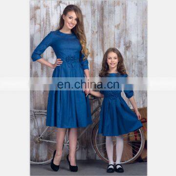 2019 New RED BIG BOW PARTY Dress Mother Daughter Matching Dress 3COLORS (this link for WOMAN)