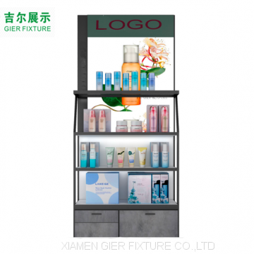 Design Beauty Supplies Store Display Stand Retail Makeup Shelves Cosmetic Display Rack photo-2