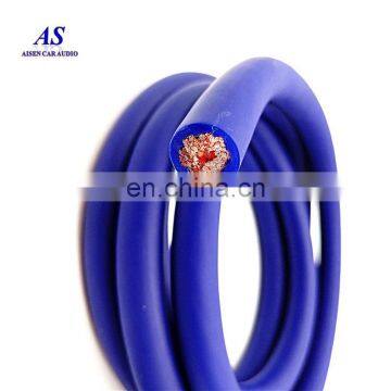 High Quality Car Audio Power Ground Battery Cable 1/0 OFC Wire With Flexible Blue Jacket photo-4