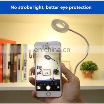 DDP Terms High Quality USB Power Led Desk Lamp Foldable Clip on Bedside Reading Night Light Dimmable LED Table Lamp photo-7