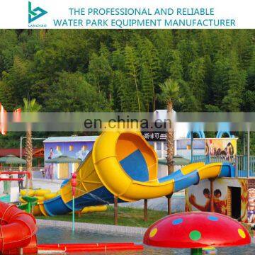 Children Small Water Rides Fiberglass Trumpet Water Slides for Water Park photo-5