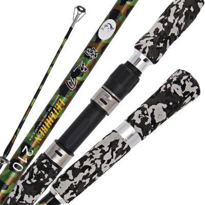 Black Casting Straight Handle Telescopic Fishing Rod Tools China Super Hard Hand Rod photo-3