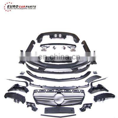 A-class W176 A45 A Style Body Kit Fit for 2013-2021y W176 pp Material Body Parts W176 Front Bumper Rear Bumper Side Skirts photo-3