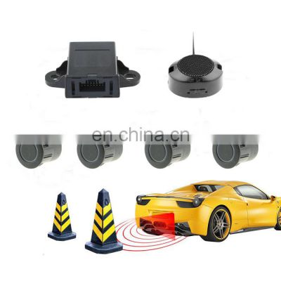 Car Parking Sensor Parktronic Display 4 Sensors Reverse Backup Assistance Radar Detector Auto Led Light Heart Monitor System