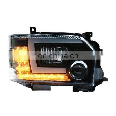 Black & Silver Housing Refit Xenon Head Lamp For Hiace 2014 to 2020 Headlight