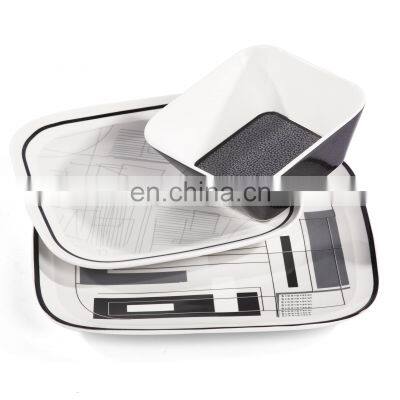 Coffee Mug Tea Cup Dinner Plate Ceramic Vase Cup Porcelain Tableware Set Design Ceramic Creative New Black and White Cup Kit photo-5