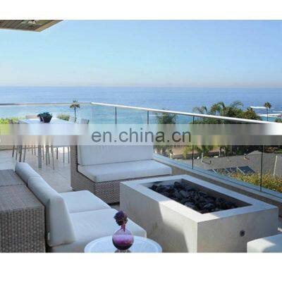 Glass Railing Staircase Balcony Stainless Steel Baluster Fencing Glass Stair Railing Systems