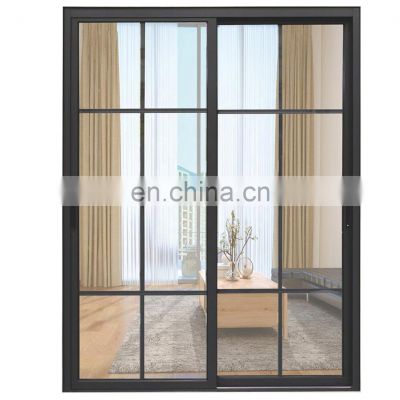 aluminium sliding door AS2047 Australian standard double glass aluminium frame sliding door