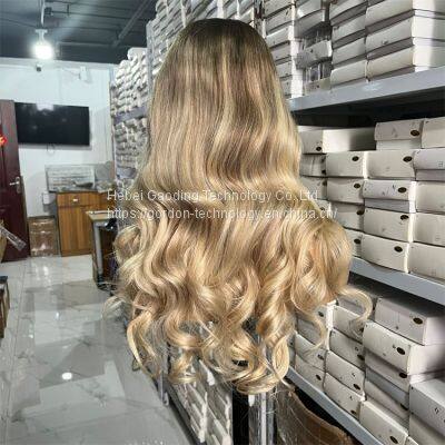 Wholesaler of 6Y2 150% 13x6 Luxury Highlight Human Hair Lace Wig