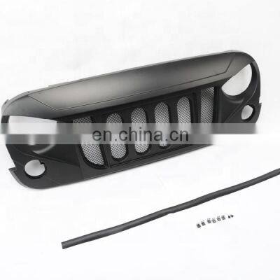 4*4 Front Grille With Mesh for Jeep Wrangler JK 2007-on Car Accessories Black Grille photo-2