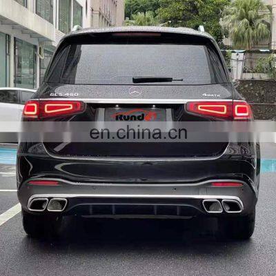 Runde PP Material Body Kit Front Bumper Rear Bumper Grille Exhaust Upgrade to GLS63 AMG For 2019-Mercedes-Benz GLS X167 Body Kit photo-4